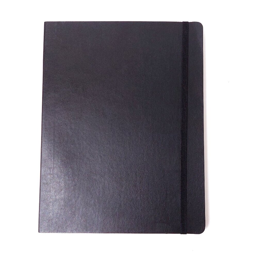 Moleskine Classic Notebook, Soft Cover, XL (7.5" x 9.5") Plain/Blank, Black, 192